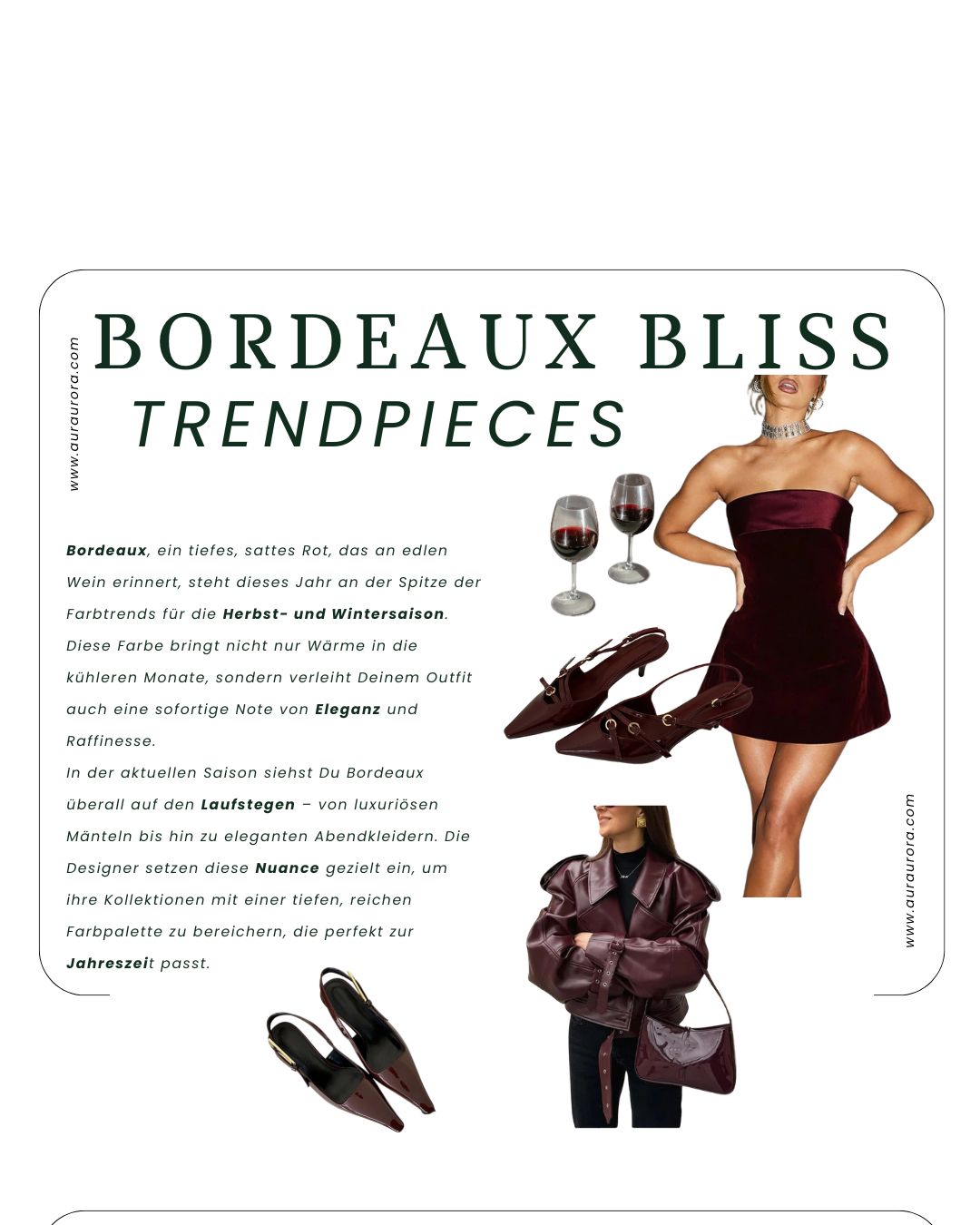 Bordeaux Bliss: Der ultimative Farbtrend dieser Saison